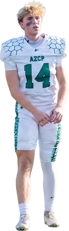 Jax Snyder in his #14 AZ Compass Prep uniform